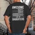 Awesome Like My Daughters Men Fathers Day Dad Big And Tall Men's T-Shirt Back Print