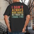 Baby Twins For Pregnant Mum Dad Big And Tall Men's T-Shirt Back Print