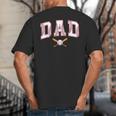 Baseball Dad Shirt Baseball Player Game Day Father's Day Big And Tall Men's T-Shirt Back Print