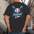 Baseball Drip Dad Father Day Birthday Group Matching Family Big And Tall Men's T-Shirt Back Print