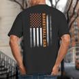 Basketball Dad USA US Flag Basketball Men Big And Tall Men's T-Shirt Back Print