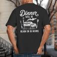 Bbq Men Smoking Meat Smoker Grilling Barbecue Dad Big And Tall Men's T-Shirt Back Print