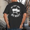 BBQ Pit Reverse Flow Smoker Accessory Dad Grill Big And Tall Men's T-Shirt Back Print