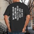 Belgian Malinois Mom Dad Dog Lover Women Men Kids Big And Tall Men's T-Shirt Back Print