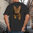 Bengal Cat Lover Animal Pet Bengal Cat Owner Mom Cat Dad Cat Men Women Kids Big And Tall Men's T-Shirt Back Print