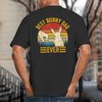 Best Bunny Dad Ever Rabbit Lover Father Pet Rabbit Big And Tall Men's T-Shirt Back Print