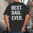 Best Dad EverShirt Men Husband Big And Tall Men's T-Shirt Back Print