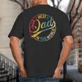 Best Dad In The World Father's Day Vintage Dad Big And Tall Men's T-Shirt Back Print