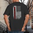 Best Dog Dad Ever American Flag For Best Father Big And Tall Men's T-Shirt Back Print