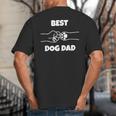 Best Dog Dad Fathers Day Best Dad Fist Bump Dog's Paw Big And Tall Men's T-Shirt Back Print