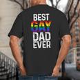 Best Gay Dad Ever LGBTQ Big And Tall Men's T-Shirt Back Print