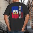 Best Haitian Dad Ever Haiti Daddy Father's Day Big And Tall Men's T-Shirt Back Print