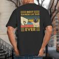 Best Siamese Cat Dad Ever Retro Vintage Sunset Big And Tall Men's T-Shirt Back Print Best Siamese Cat Dad Ever Retro Vintage Sunset Big And Tall Men's T-Shirt Back Print
