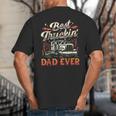 Best Truckin Dad Ever Trucker Truck Driver Father's Day Men Big And Tall Men's T-Shirt Back Print