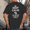 Best Uncle Art For Men Dad Pregnancy Reveal New Uncle To Be Big And Tall Men's T-Shirt Back Print