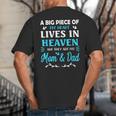 A Big Piece Of My Heart Lives In Heaven My Mom And Dad Big And Tall Men's T-Shirt Back Print A Big Piece Of My Heart Lives In Heaven My Mom And Dad Big And Tall Men's T-Shirt Back Print