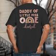 Boho Daddy Of Miss Onederful 1st Birthday Girl Cute Small Big And Tall Men's T-Shirt Back Print Boho Daddy Of Miss Onederful 1st Birthday Girl Cute Small Big And Tall Men's T-Shirt Back Print