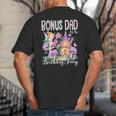 Bonus Dad Of The Birthday Fairy 1St Birthday Girl Party Big And Tall Men's T-Shirt Back Print