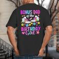 Bonus Dad Of The Birthday Girl Rolling Skate Bday Family Big And Tall Men's T-Shirt Back Print