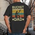 Bucket Dad Softball Dad Baseball Coach Father's Day Big And Tall Men's T-Shirt Back Print