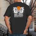 Bulldogs Basketball Shirt Basketball Mom Dad Players Tshirt Big And Tall Men's T-Shirt Back Print