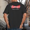 Buttwiper New Dad Beer Inspired Diaper Shower Big And Tall Men's T-Shirt Back Print
