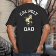 Cal Poly Mustangs Arched Dad Big And Tall Men's T-Shirt Back Print