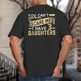 You Can't Scare Me I Have Three Daughters Retro Dad Big And Tall Men's T-Shirt Back Print You Can't Scare Me I Have Three Daughters Retro Dad Big And Tall Men's T-Shirt Back Print