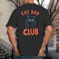 Cat Dad Club Life Is Better With Cats Retro Cat Dad Big And Tall Men's T-Shirt Back Print Cat Dad Club Life Is Better With Cats Retro Cat Dad Big And Tall Men's T-Shirt Back Print