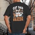 Cat Dad The Man The Myth The Snack Dealer Big And Tall Men's T-Shirt Back Print