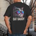 Cat Daddy Shirt Cat Sunglasses Cool Cat Dad Men Father Big And Tall Men's T-Shirt Back Print Cat Daddy Shirt Cat Sunglasses Cool Cat Dad Men Father Big And Tall Men's T-Shirt Back Print