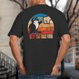 Cat Loving Daddy Fathers Day Mens None Best Cat Dad Ever Paw Fist Bump Fathers Day TeeShirt Small US Big And Tall Men's T-Shirt Back Print