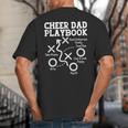 Cheer Dad Cheerleader Playbook Big And Tall Men's T-Shirt Back Print Cheer Dad Cheerleader Playbook Big And Tall Men's T-Shirt Back Print