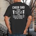 Cheer Dad Cheerleading Dad Of A Cheerleader Father Big And Tall Men's T-Shirt Back Print