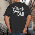 Cheer Dad Green Cheerleading Matching Parents Big And Tall Men's T-Shirt Back Print