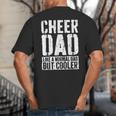 Cheer Dad Shirt Men Fathers Day Cheer Dad Big And Tall Men's T-Shirt Back Print