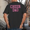 Cheer Dad Vintage Retro Cheerleading Pink Big And Tall Men's T-Shirt Back Print