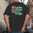 Christmas Twins Expecting Dad T-Shirt Pregnant Wife Tee Big And Tall Men's T-Shirt Back Print