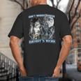 Cool Alpha Wolf Meme Don't Worry Kitten Daddy's Here Big And Tall Men's T-Shirt Back Print