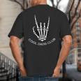 Cool Dads Club Skeleton Rock Pocket Fathers Day Rocker Hand Big And Tall Men's T-Shirt Back Print