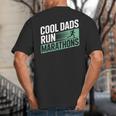 Cool Dads Run Marathons Marathon Running Runner Big And Tall Men's T-Shirt Back Print