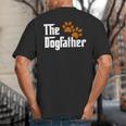 Cool Dog Dad Dog Father Shirt The Dogfather T-Shirt Big And Tall Men's T-Shirt Back Print