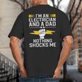 Cool Electrician For Men Dad Professional Electrician Big And Tall Men's T-Shirt Back Print Cool Electrician For Men Dad Professional Electrician Big And Tall Men's T-Shirt Back Print
