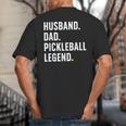 Cool Pickleball For Men Husband Dad Legend Pickleball Player Big And Tall Men's T-Shirt Back Print Cool Pickleball For Men Husband Dad Legend Pickleball Player Big And Tall Men's T-Shirt Back Print