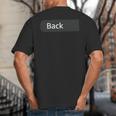 Cool Playmat Race Car Track On Back Dad Race Car Mat Big And Tall Men's T-Shirt Back Print