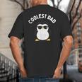 The Coolest Dad Cool Penguin By Dangerous Dad Big And Tall Men's T-Shirt Back Print