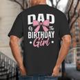 Coquette Pink Bow Men Dad Of The Birthday Girl Big And Tall Men's T-Shirt Back Print Coquette Pink Bow Men Dad Of The Birthday Girl Big And Tall Men's T-Shirt Back Print
