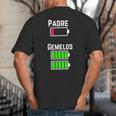 Cufflinks Battery Filled Tired Dad Low Battery Charge Big And Tall Men's T-Shirt Back Print