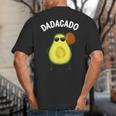 Cute Avocado For Dad Men Fruit Avocado Pear Lovers Big And Tall Men's T-Shirt Back Print