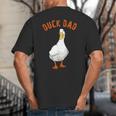 Cute Duck Dad Lover Illustration Duck Owner Big And Tall Men's T-Shirt Back Print